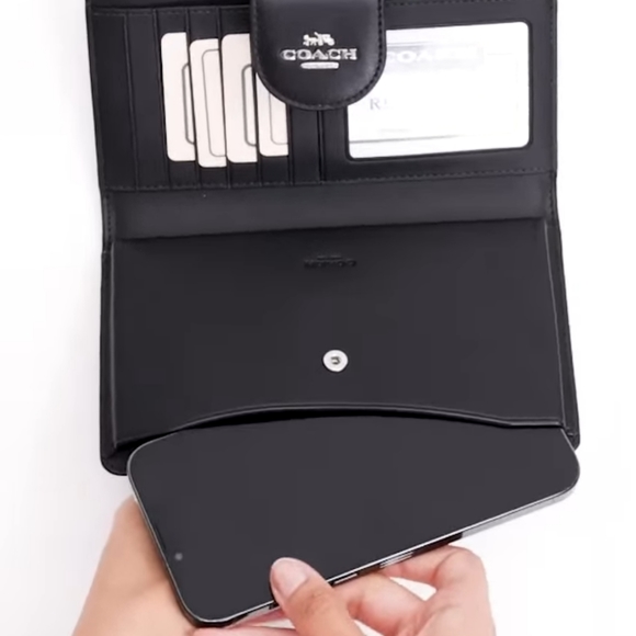 Coach Phone Wallet in Signature Coated Canvas-- NWT - Picture 11 of 14